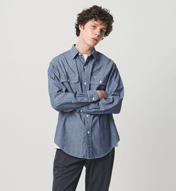 UNITED ARROWS「シオタ スビンシャンブレー ワークシャツ「SLOW &　」」|シャツ・ブラウス|