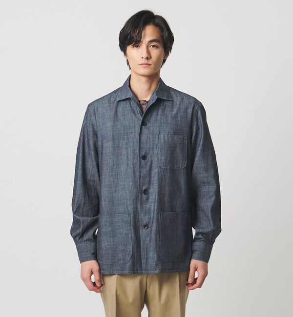 UNITED ARROWS「デニム シャツジャケット」|シャツ・ブラウス|