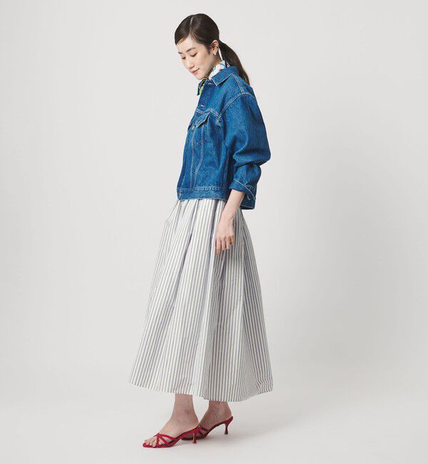 UNITED ARROWS「タフタ ボリューム ギャザースカート」|スカート|