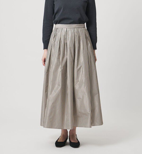 UNITED ARROWS「タフタ ボリューム ギャザースカート」|スカート|