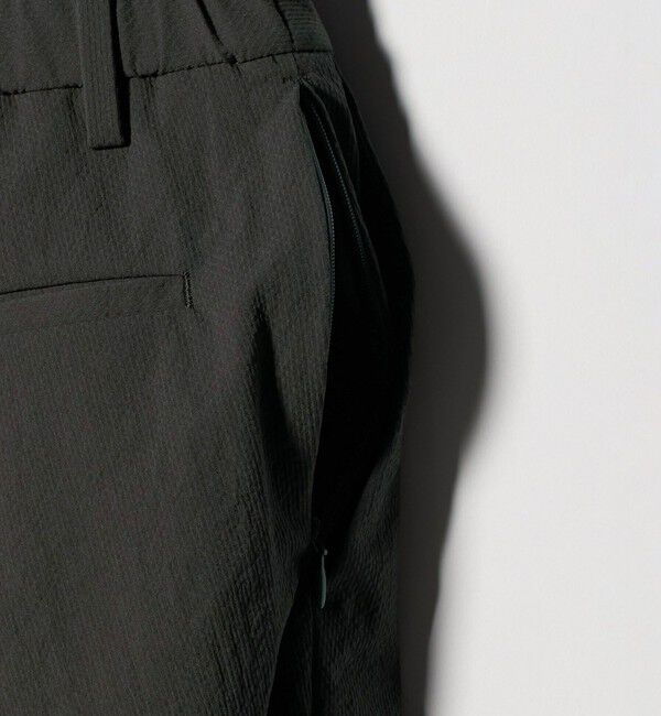 UNITED ARROWS「ドビー ノープリーツ テーパード パンツ UA COZY　ウォッシャブル　タテヨコストレッチ　防しわ　撥水」|スラックス|