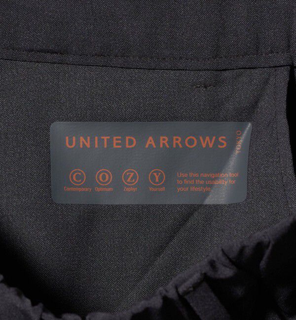 UNITED ARROWS「ウールルック ノープリーツ テーパード パンツ UA COZY　ウォッシャブル　ヨコストレッチ」|スラックス|