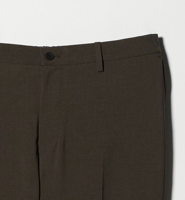 UNITED ARROWS「ウールルック ノープリーツ テーパード パンツ UA COZY　ウォッシャブル　ヨコストレッチ」|スラックス|