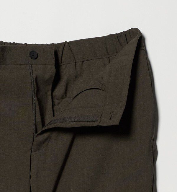 UNITED ARROWS「ウールルック ノープリーツ テーパード パンツ UA COZY　ウォッシャブル　ヨコストレッチ」|スラックス|