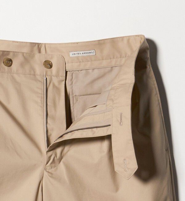 UNITED ARROWS「スムース タイプライター 2プリーツ リラックス トラウザース」|チノ|