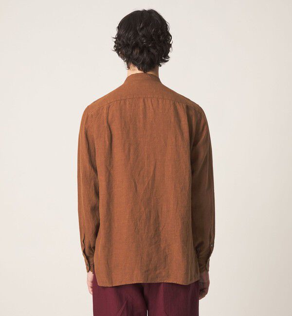 UNITED ARROWS「LIBECO リネン バンドカラー シャツ」|シャツ・ブラウス|