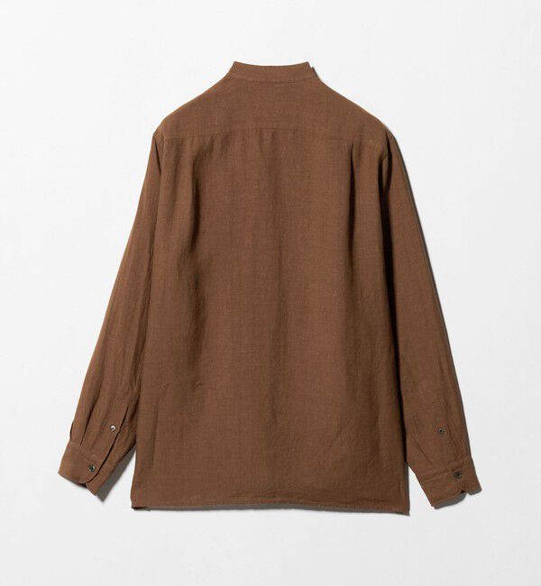 UNITED ARROWS「LIBECO リネン バンドカラー シャツ」|シャツ・ブラウス|