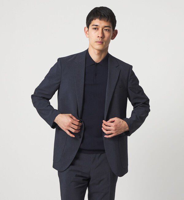 UNITED ARROWS「ポリエステル T＆T 2ボタン テーラードジャケット UA COZY ウォッシャブル ヨコストレッチ」|テーラードジャケット|