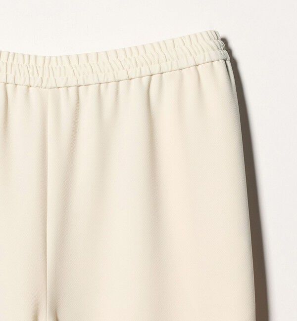 UNITED ARROWS「COMFY クロップド ワイドパンツ ホワイト ‐防汚 UVカット ウォッシャブル‐」|チノ|