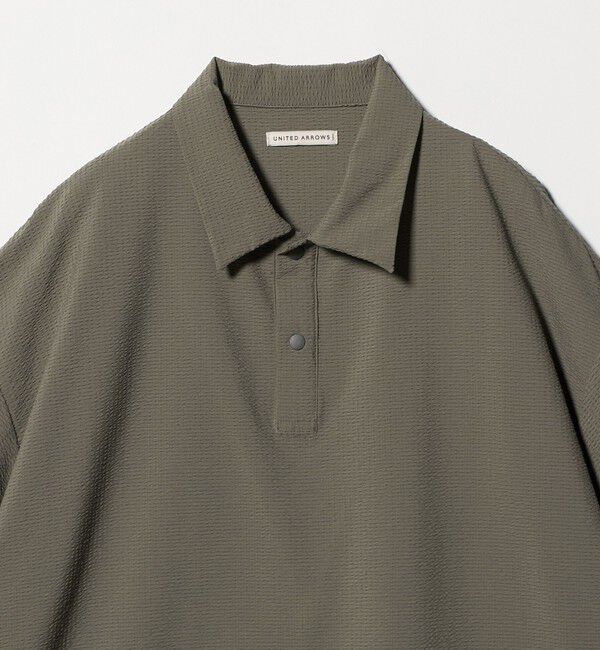 UNITED ARROWS「DotAir ドットエア サッカー ヘムコード ポロシャツ　吸水速乾」|ポロシャツ|