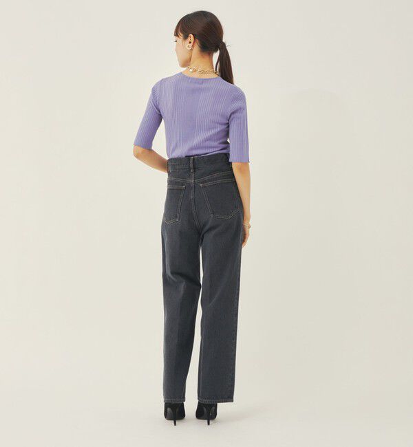 EMMEL REFINES「＜EMMEL REFINES＞EM センタープレス ストレート デニム/ パンツ」|デニム|