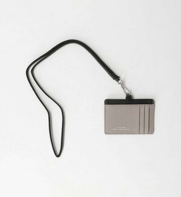 UNITED ARROWS green label relaxing「シボ レザーライク ID ホルダー」|名刺入れ・カードケース|