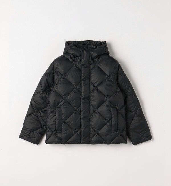 UNITED ARROWS green label relaxing「＜TAION＞ シティ フード ダウンジャケット / キッズ  140cm-150cm」|ダウン|BLACK