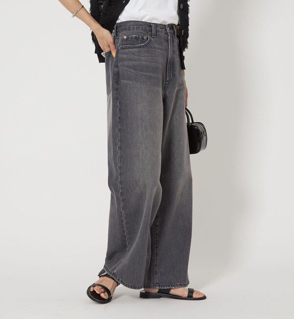 UNITED ARROWS green label relaxing「［size SHORT/TALLあり］ワイド デニム パンツ」|デニム|