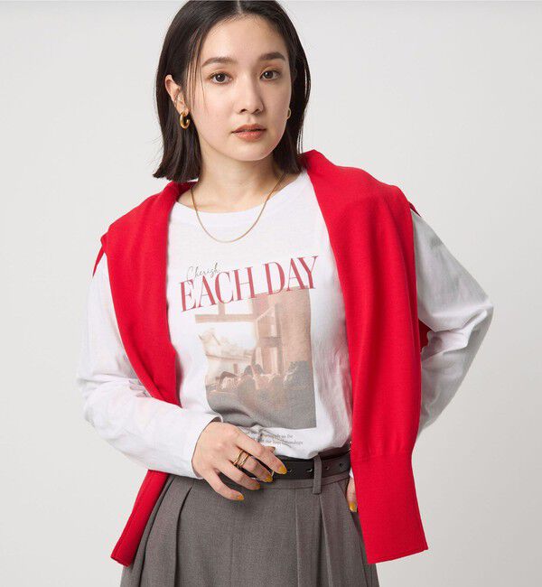 UNITED ARROWS green label relaxing「【WEB限定】＜at ease＞フォトプリント ロングスリーブ Tシャツ」|Tシャツ・カットソー|その他2