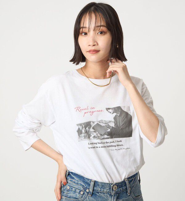 UNITED ARROWS green label relaxing「【WEB限定】＜at ease＞フォトプリント ロングスリーブ Tシャツ」|Tシャツ・カットソー|その他3