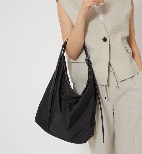 UNITED ARROWS green label relaxing「ダブルバックル 2WAYショルダーバッグ -はっ水-」|ショルダー・メッセンジャー|BLACK