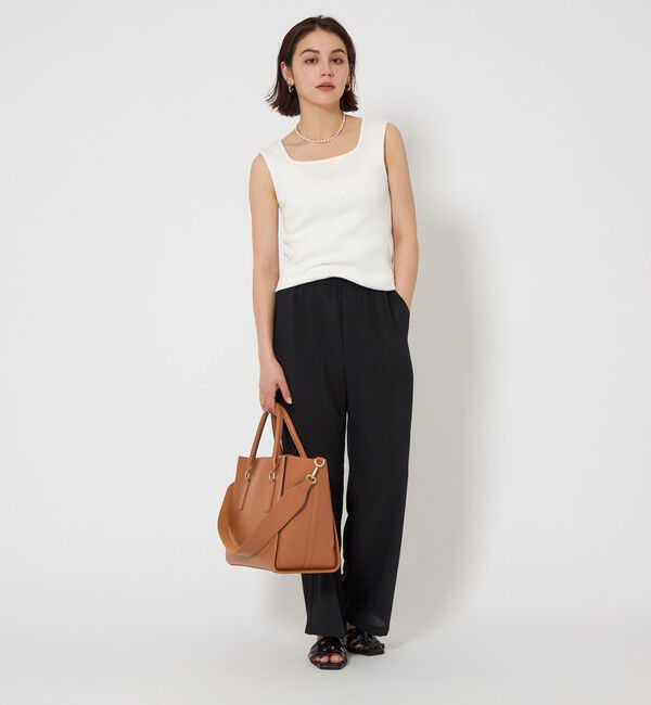 UNITED ARROWS green label relaxing「【WEB限定】トラペーズ ワイドベルト トートバッグ / A4 / 通勤」|トートバッグ|