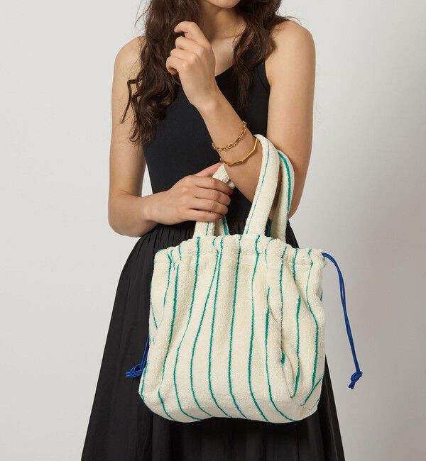 UNITED ARROWS green label relaxing「＜BONGUSTA＞巾着 ハンドル付き バッグ」|その他|OFF WHITE