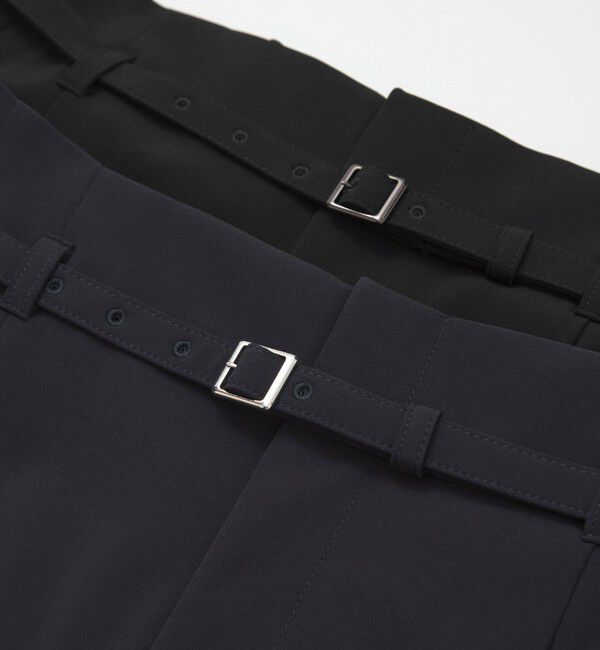 UNITED ARROWS green label relaxing「［size SHORT/TALLあり］パウドレ ワイド パンツ ウォッシャブル ストレッチ」|スラックス|