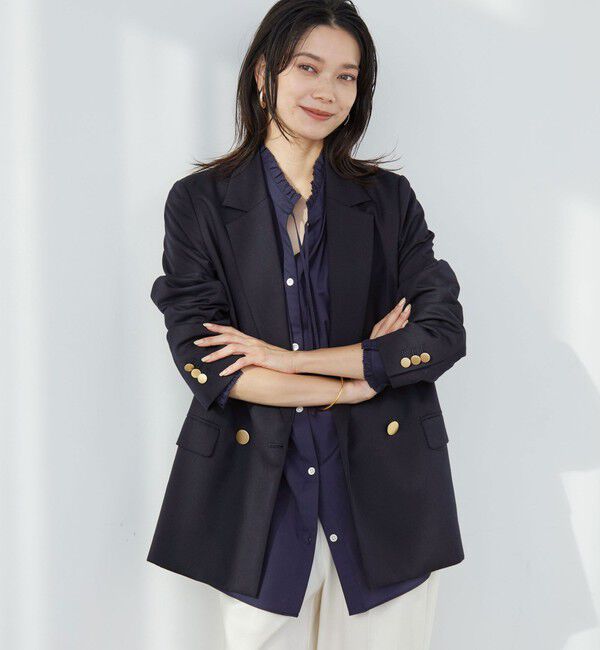 UNITED ARROWS green label relaxing「［size SHORTあり］Greed グリード ダブル ジャケット ウォッシャブル」|テーラードジャケット|