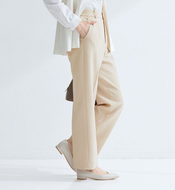 UNITED ARROWS green label relaxing「［size SHORT/TALLあり］Daily Chic セミフレア パンツ」|スラックス|