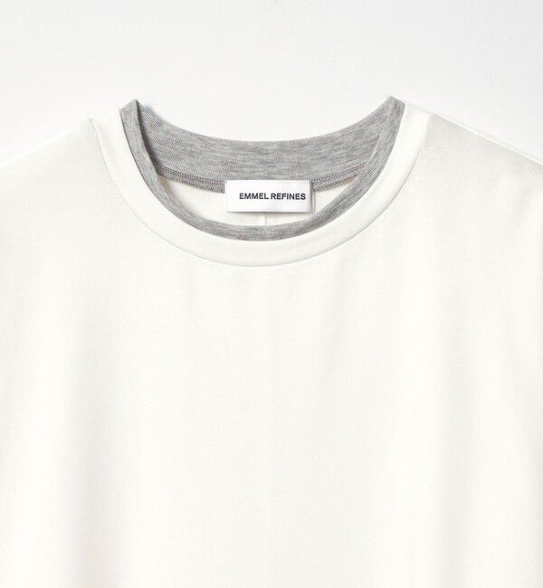 EMMEL REFINES「＜EMMEL REFINES＞EM ベアフライス クルーネック プルオーバー」|Tシャツ・カットソー|
