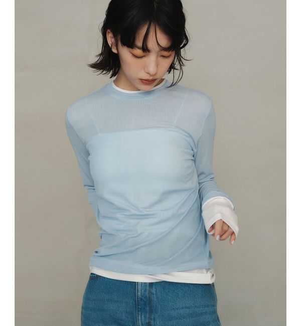 EMMEL REFINES「＜EMMEL REFINES＞EM ベアフライス クルーネック プルオーバー」|Tシャツ・カットソー|