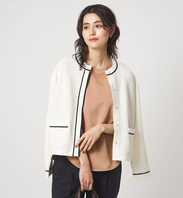 UNITED ARROWS green label relaxing「サテン ドッキング ラウンドヘム タンクトップ カットソー」|Tシャツ・カットソー|