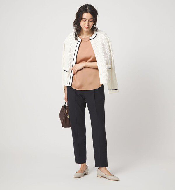 UNITED ARROWS green label relaxing「サテン ドッキング ラウンドヘム タンクトップ カットソー」|Tシャツ・カットソー|