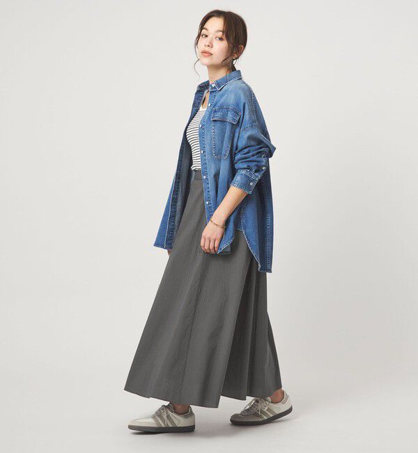 UNITED ARROWS green label relaxing「ポコポコ フレア スカート」|フレア|