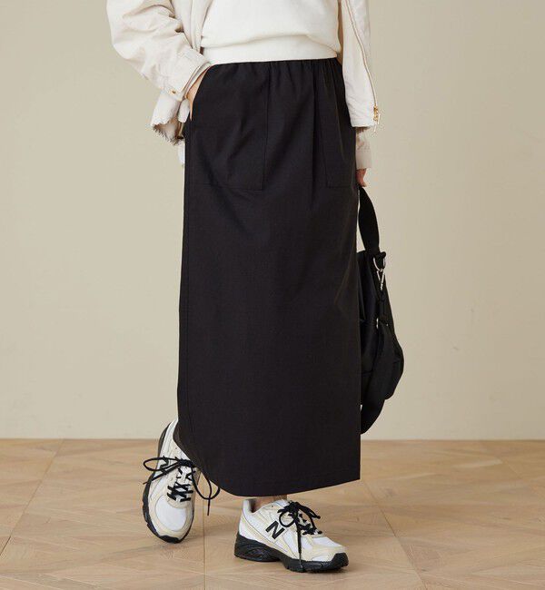 UNITED ARROWS green label relaxing「［size SHORT/TALLあり］オルマイ LI/MIX タイト スカート」|タイト|BLACK