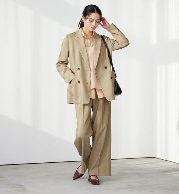 UNITED ARROWS green label relaxing「［size SHORTあり］ラミーブレンド ダブル ジャケット」|テーラードジャケット|