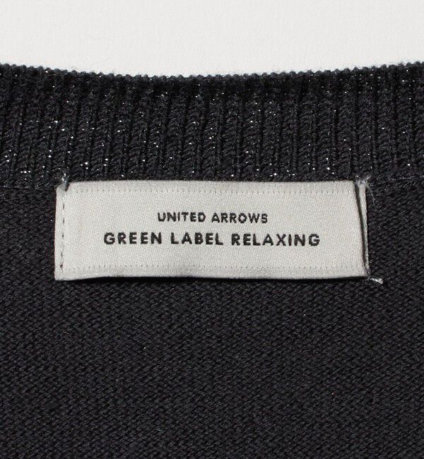 UNITED ARROWS green label relaxing「ラメ クルーネック ニット カーディガン」|カーディガン|