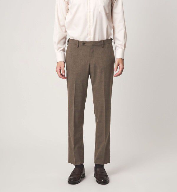 UNITED ARROWS green label relaxing「A+ TWPU チドリ スリム セットアップ パンツ スラックス -ウォッシャブル・ストレッチ・ウエストアジャスタ」|スーツ|