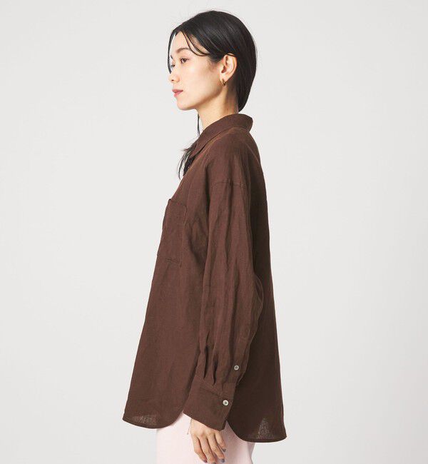 UNITED ARROWS green label relaxing「【結論シリーズ】リネン2WAYシャツ［size SHORTあり］」|シャツ・ブラウス|