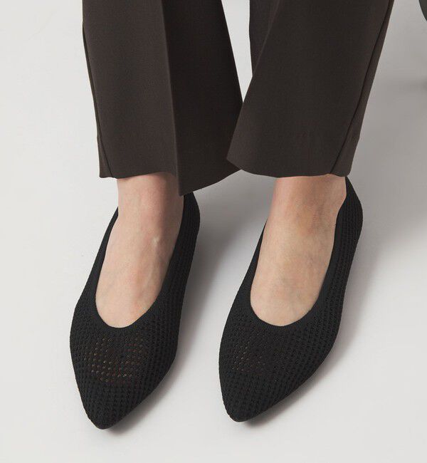 UNITED ARROWS green label relaxing「ウェルネスシアー ポインテッド フラットシューズ / ニットシューズ」|ローファー|