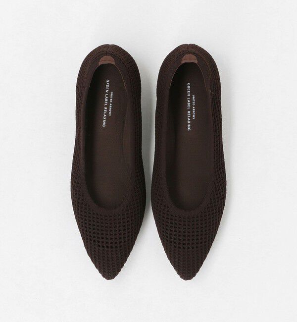 UNITED ARROWS green label relaxing「ウェルネスシアー ポインテッド フラットシューズ / ニットシューズ」|ローファー|