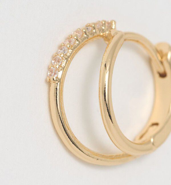 UNITED ARROWS green label relaxing「【WEB限定】ダブルライン フープピアス」|ピアス|