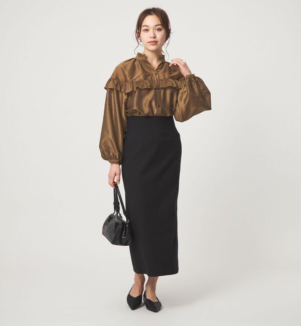 UNITED ARROWS green label relaxing「カールマイヤー ヨーク フリル ブラウス マシンウォッシャブル 通気性」|シャツ・ブラウス|