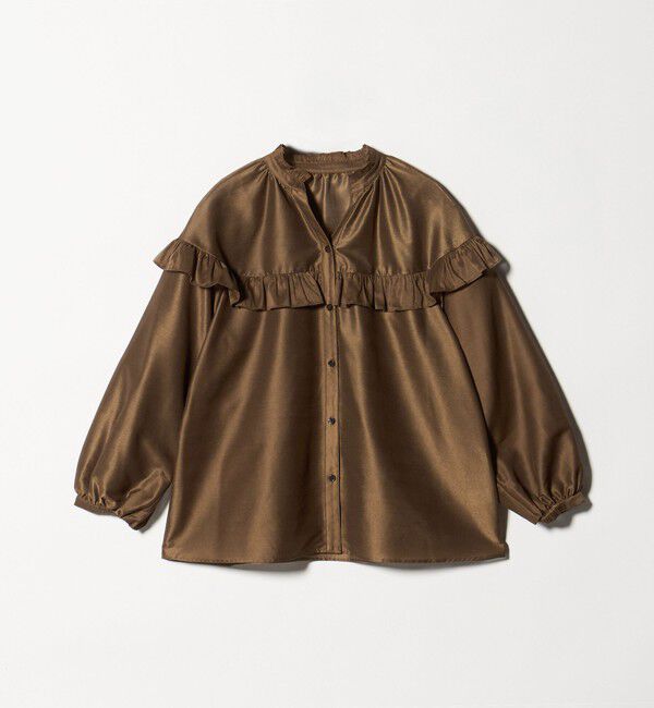 UNITED ARROWS green label relaxing「カールマイヤー ヨーク フリル ブラウス マシンウォッシャブル 通気性」|シャツ・ブラウス|