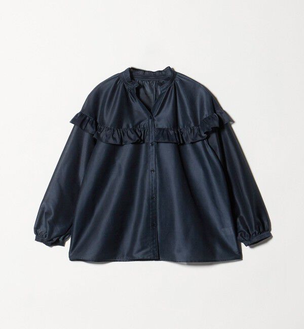 UNITED ARROWS green label relaxing「カールマイヤー ヨーク フリル ブラウス マシンウォッシャブル 通気性」|シャツ・ブラウス|