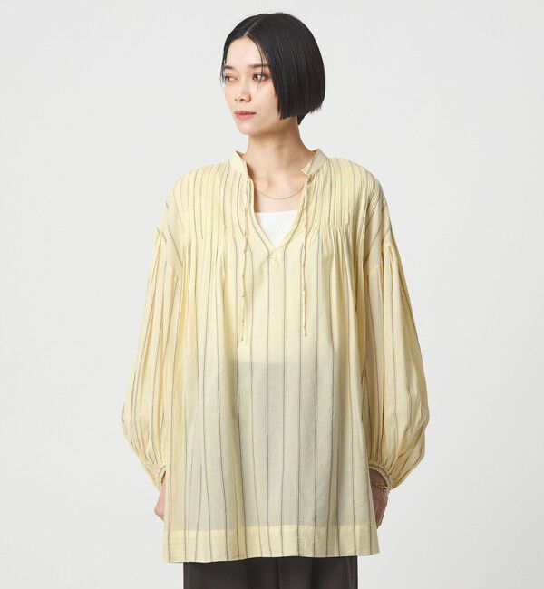 UNITED ARROWS green label relaxing「ボリュームスリーブ ピンタック ブラウス」|シャツ・ブラウス|