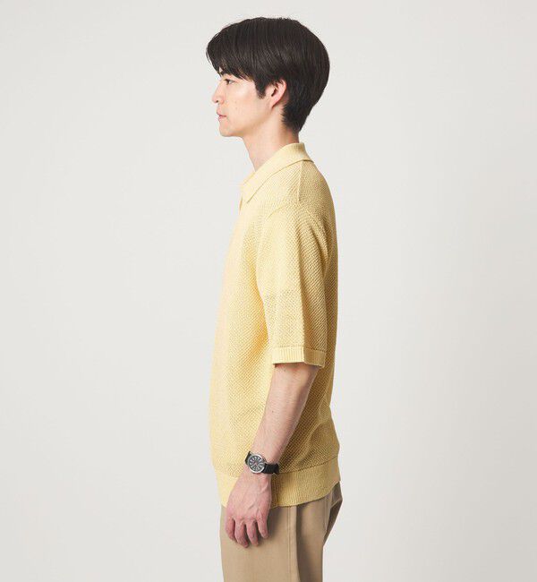 UNITED ARROWS green label relaxing「コットン ナイロン メッシュ スキッパー 半袖 ポロシャツ」|ポロシャツ|