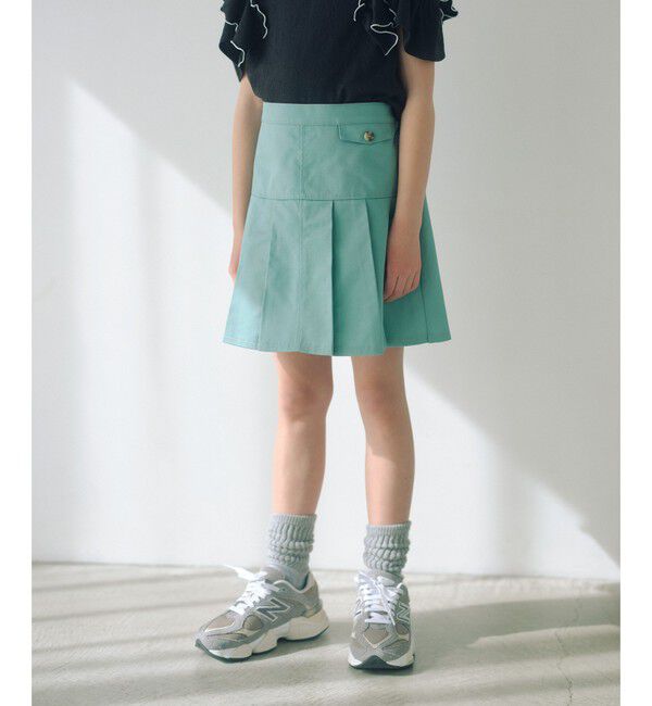 UNITED ARROWS green label relaxing「ツイルプリーツ キュロット スカート / キッズ  100cm-160cm」|スカート|LIME