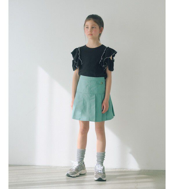 UNITED ARROWS green label relaxing「ツイルプリーツ キュロット スカート / キッズ  100cm-160cm」|スカート|