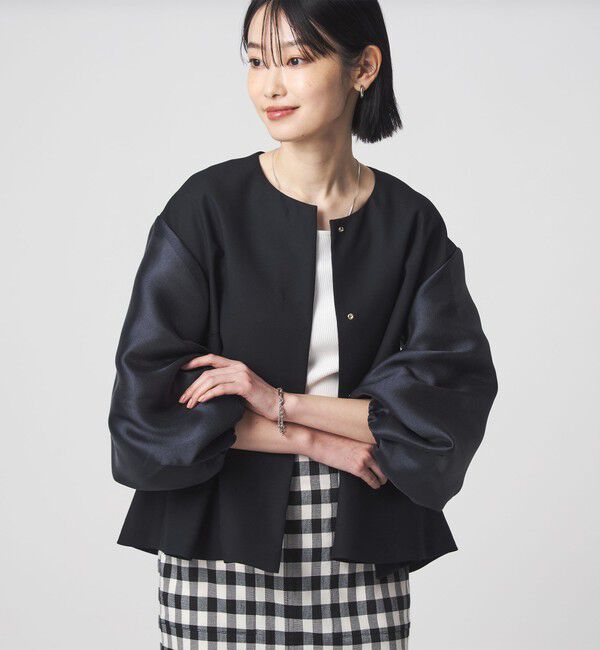 UNITED ARROWS green label relaxing「［size SHORTあり］fleurie(フルリー) フォルム ジャケット 2」|ノーカラージャケット|