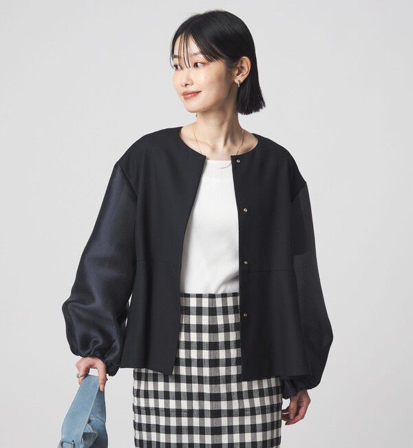 UNITED ARROWS green label relaxing「［size SHORTあり］fleurie(フルリー) フォルム ジャケット 2」|ノーカラージャケット|