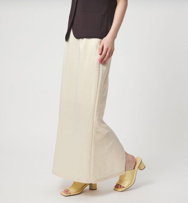 EMMEL REFINES「＜EMMEL REFINES＞EM サテン ナロー スカート」|スカート|