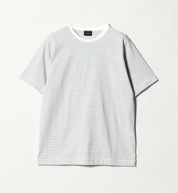 UNITED ARROWS green label relaxing「LONG FIBER COTTON ボーダー クルーネック 半袖 Tシャツ」|Tシャツ・カットソー|
